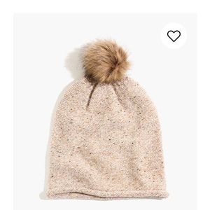 Madewell Faux-Fur Pom-Pom Beanie